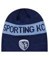 New Era Men's Navy Sporting Kansas City 2025 Kickoff Beanie Hat In Navy