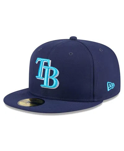 New Era Men's Navy Tampa Bay Rays 2024 Father's Day 59fifty Fitted Hat