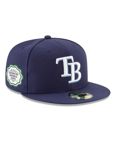 NEW ERA MEN'S NAVY TAMPA BAY RAYS 2024 MLB WORLD TOUR: DOMINICAN REPUBLIC SERIES 59FIFTY FITTED HAT