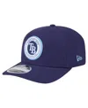 New Era Men's Navy Tampa Bay Rays Circle Patch 9seventy Stretch-snap Hat