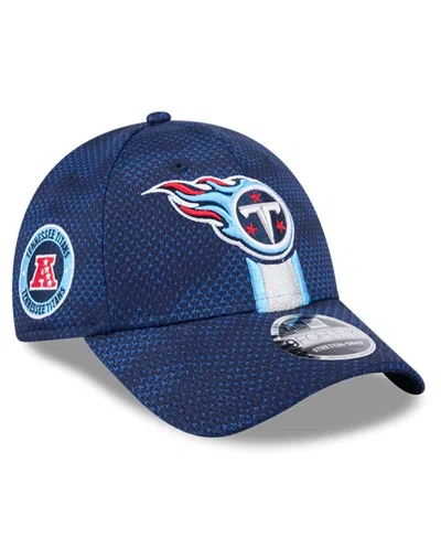 New Era Men's Navy Tennessee Titans 2024 Sideline 9forty Stretch-snap Hat