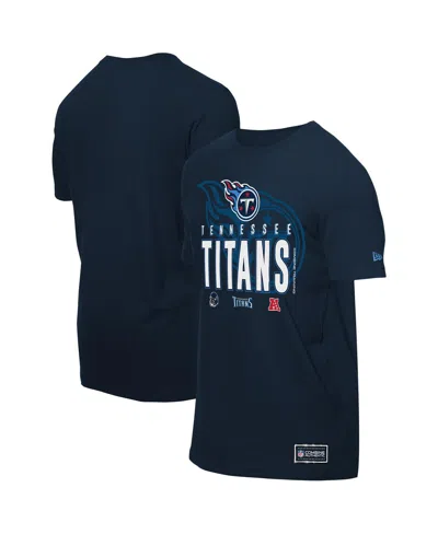 New Era Men's Navy Tennessee Titans 2025 Nfl Training Camp T-shirt In Blue