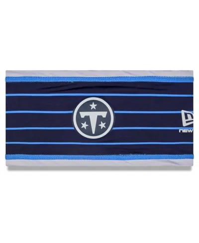 New Era Men's Navy Tennessee Titans 2026 Rivalries Collection Headband In Navy,light Blue