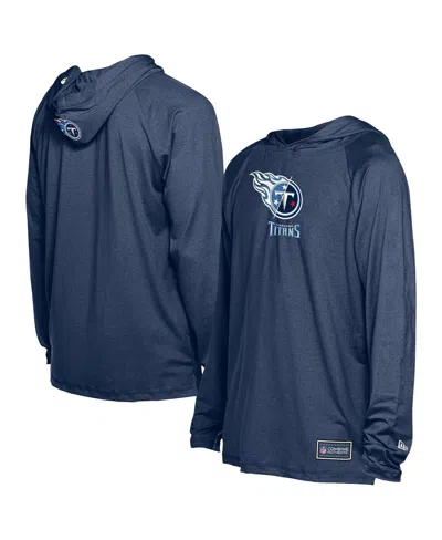 New Era Men's Navy Tennessee Titans Functional Fandom Hoodie In Blue