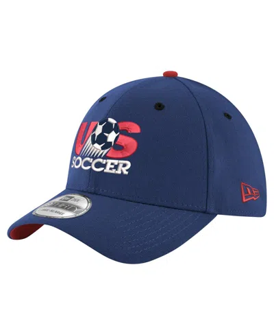 New Era Men's Navy Usmnt 1986 Retro 39thirty Flex Hat In Blue