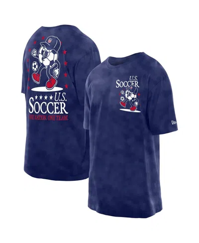 New Era Men's Navy Usmnt Old School Sport Mineral Wash T-shirt