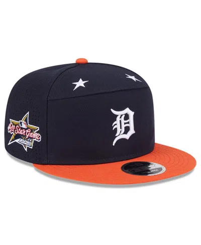 New Era Men's Navy/orange Detroit Tigers 2025 Mlb All-star Game Side Patch 9fifty Snapback Hat