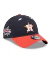 New Era Men's Navy/orange Houston Astros 2025 Mlb All-star Game 9twenty Adjustable Hat In Black