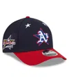New Era Men's Navy/red Athletics 2025 Mlb All-star Game Workout 9forty M-crown Adjustable Hat