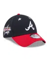 New Era Men's Navy/red Atlanta Braves 2025 Mlb All-star Game 39thirty Flex Hat