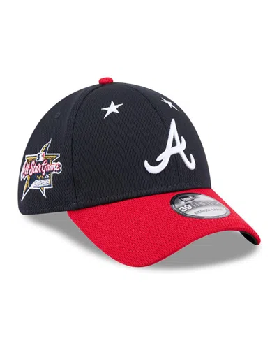 New Era Men's Navy/red Atlanta Braves 2025 Mlb All-star Game 39thirty Flex Hat