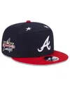 New Era Men's Navy/red Atlanta Braves 2025 Mlb All-star Game Side Patch 9fifty Snapback Hat