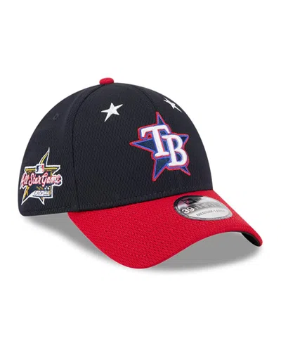 New Era Men's Navy/red Tampa Bay Rays 2025 Mlb All-star Game Workout 39thirty Flex Hat In Multi