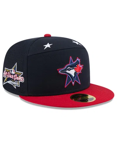 New Era Men's Navy/red Toronto Blue Jays 2025 Mlb All-star Game Workout Side Patch 59fifty Fitted Hat In Multi