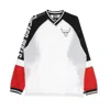 New Era Men's Nba Color Block Long Sleeve Tee Chibul White/original Team Colors In White