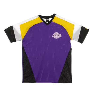 New Era Men's Nba Diagonal Panel Oversized Tee Loslak Original Team Colors Jersey In Multi