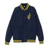 New Era Men's Nba Team Apparel Pop Logo Varsity Clecav Navy/original Team Colors Jacket In Navy/original Team Colors