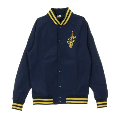 New Era Men's Nba Team Apparel Pop Logo Varsity Clecav Navy/original Team Colors Jacket