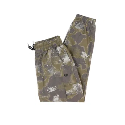 New Era Men's Ne Outdoor Utility Aop Track Pant New Olive/laser Print In Multi