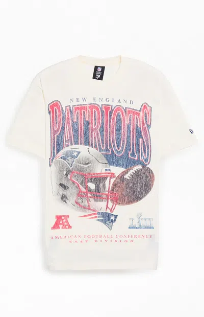New Era Men's Ne Patriots Sport Class T-shirt In Cream