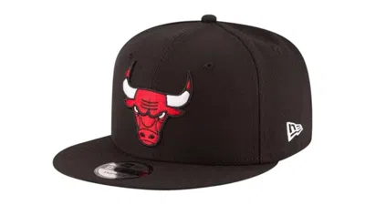 Pre-owned New Era Men's  9fifty Chicago Bulls Snapback Cap In Black/red