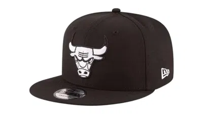 Pre-owned New Era Men's  9fifty Nba Chicago Bulls Snapback Cap In Black
