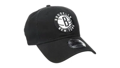 Pre-owned New Era Men's  9twenty Nba Brooklyn Nets Core Classic Cap In Black