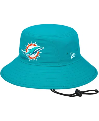 New Era Men's  Aqua Miami Dolphins Main Bucket Hat