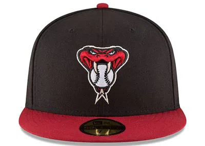 Pre-owned New Era Men's  Arizona Diamondbacks Alternate  59fifty Fitted Hat In Black