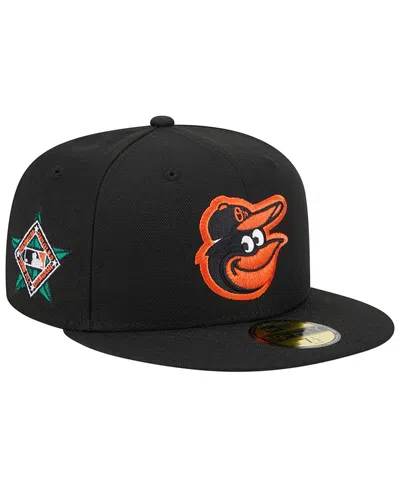 New Era Men's  Black Baltimore Orioles 1993 Mlb All-star Game Team Color 59fifty Fitted Hat