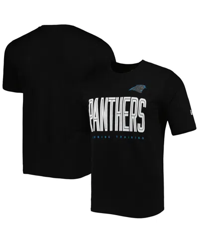 New Era Men's  Black Carolina Panthers Combine Authentic Training Huddle Up T-shirt