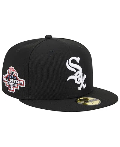 New Era Men's  Black Chicago White Sox 2003 All Star Game Team Color 59fifty Fitted Hat