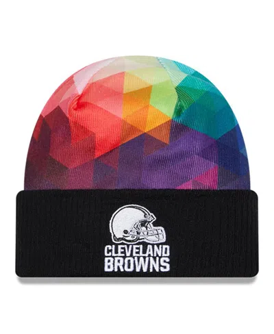 New Era Men's  Black Cleveland Browns 2023 Nfl Crucial Catch Cuffed Knit Hat
