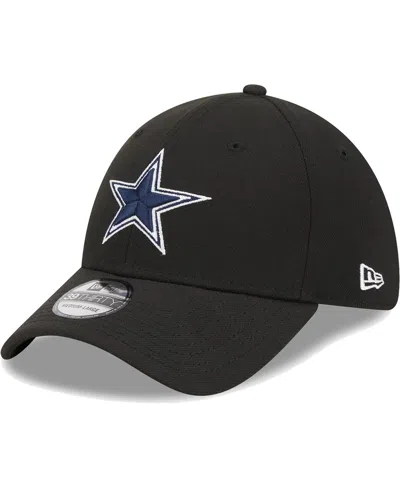 New Era Men's  Black Dallas Cowboys Main 39thirty Flex Hat