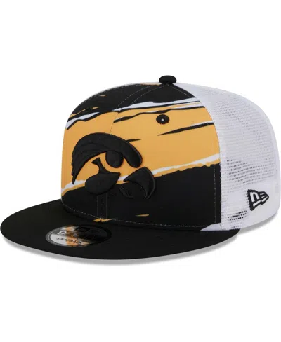 New Era Men's  Black Iowa Hawkeyes Tear Trucker 9fifty Snapback Hat