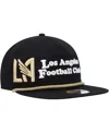 New Era Men's  Black Lafc Heritage The Golfer Snapback Hat In Black