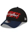 New Era Men's  Black, Navy New England Patriots 2022 Nfl Draft 39thirty Flex Hat In Black,navy
