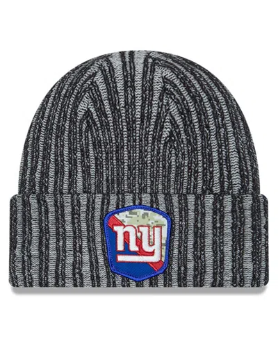New Era Men's  Black New York Giants 2023 Salute To Service Cuffed Knit Hat