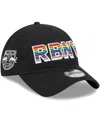 New Era Men's  Black New York Red Bulls Pride 9twenty Adjustable Hat In Black