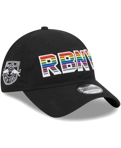 New Era Men's  Black New York Red Bulls Pride 9twenty Adjustable Hat