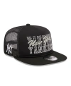 New Era Men's  Black New York Yankees Street Team A-frame Trucker 9fifty Snapback Hat In Black