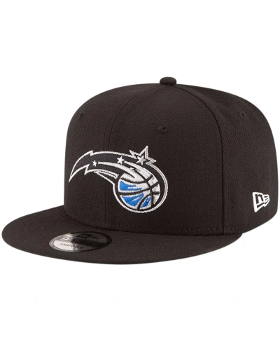 New Era Men's  Black Orlando Magic Official Team Color 9fifty Snapback Hat