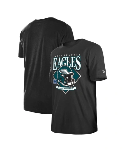 New Era Men's  Black Philadelphia Eagles Team Logo T-shirt