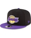 New Era 9fifty Nba Los Angeles Lakers 2-tone Black/purple Snapback Hat 70557044 In Black,purple