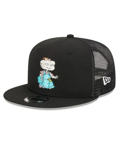 New Era Men's  Black Rugrats Phil Trucker 9fifty Snapback Hat
