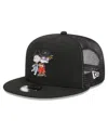 New Era Men's  Black Rugrats Tommy & Chucky Trucker 9fifty Snapback Hat In Black