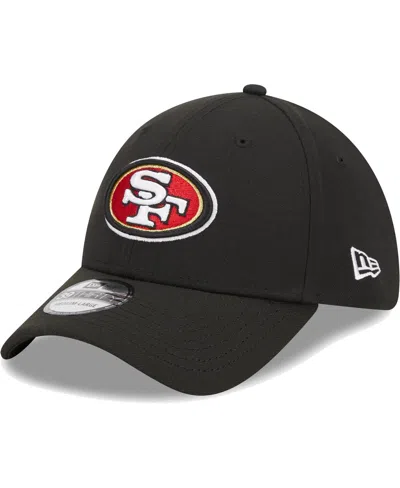 New Era Men's  Black San Francisco 49ers Main 39thirty Flex Hat