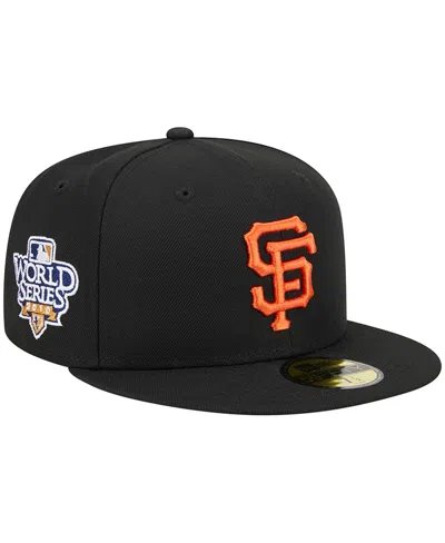 New Era Men's  Black San Francisco Giants 2010 World Series Side Patch 9fifty Snapback Hat