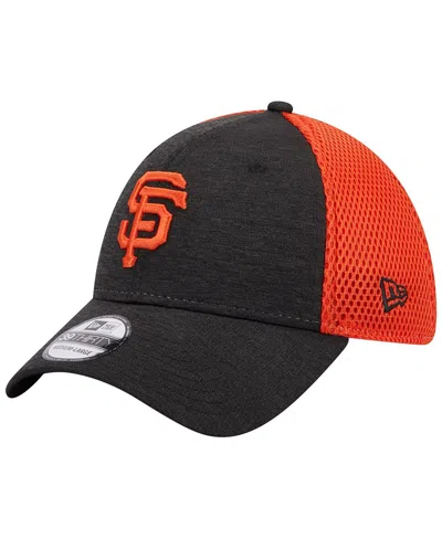 NEW ERA MEN'S NEW ERA BLACK SAN FRANCISCO GIANTS SHADOW NEO 39THIRTY FLEX HAT