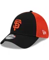 New Era Men's  Black San Francisco Giants Shadow Neo 39thirty Flex Hat In Black